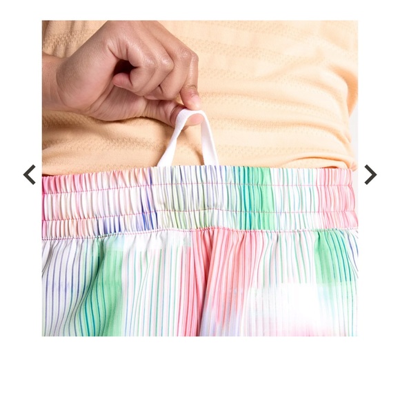 DSG Girls' Stride Shorts - Multicolor Striped - Picture 6 of 9